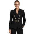 balmain - giacca monopetto decorata