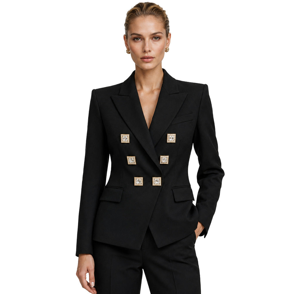 balmain - giacca monopetto decorata