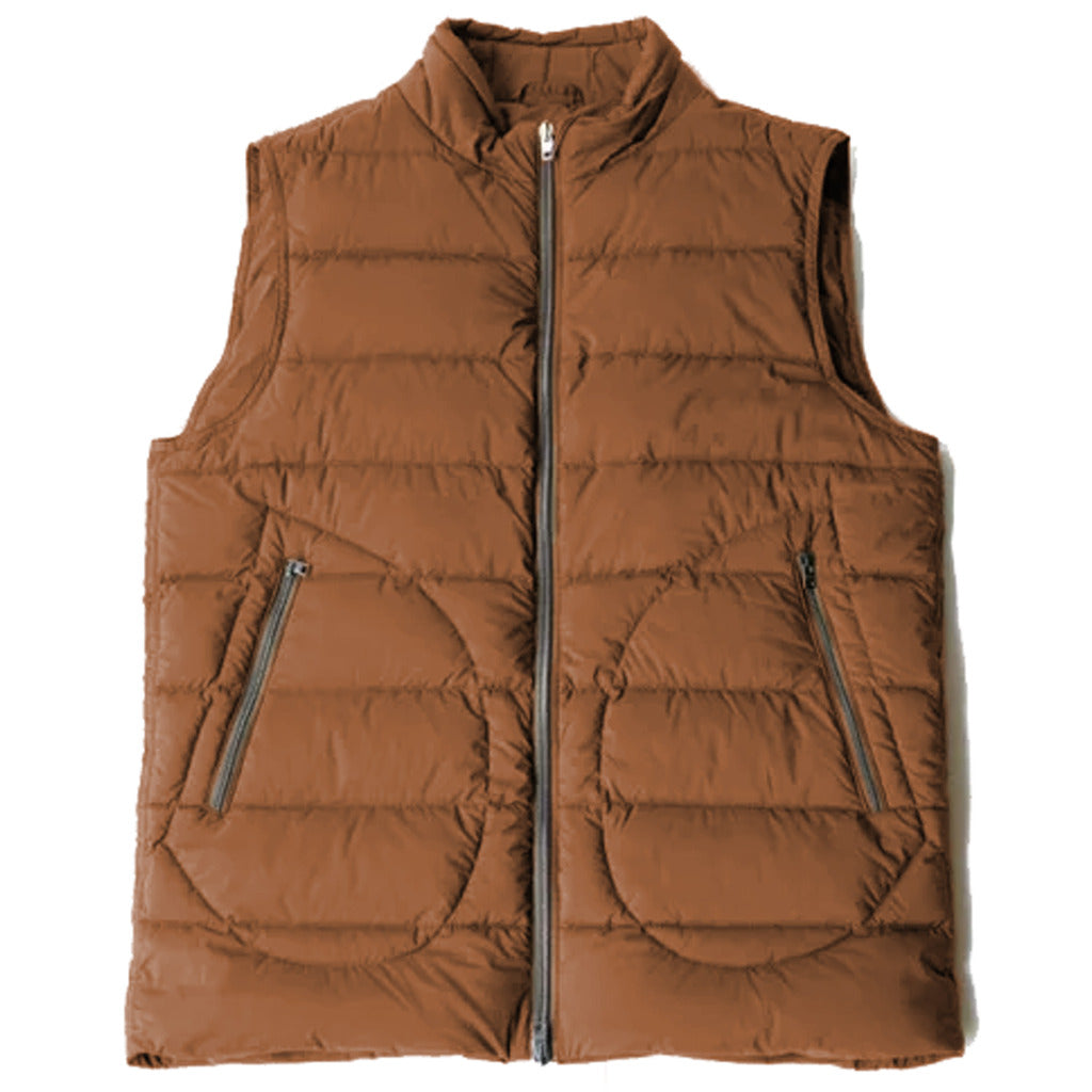 herno - piumino gilet marrone
