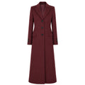 loro piana tessuto - cappotto capolavoro lungo bordeaux