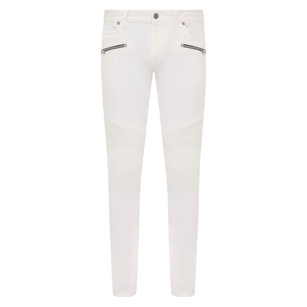 balmain - jeans slim fit bianchi