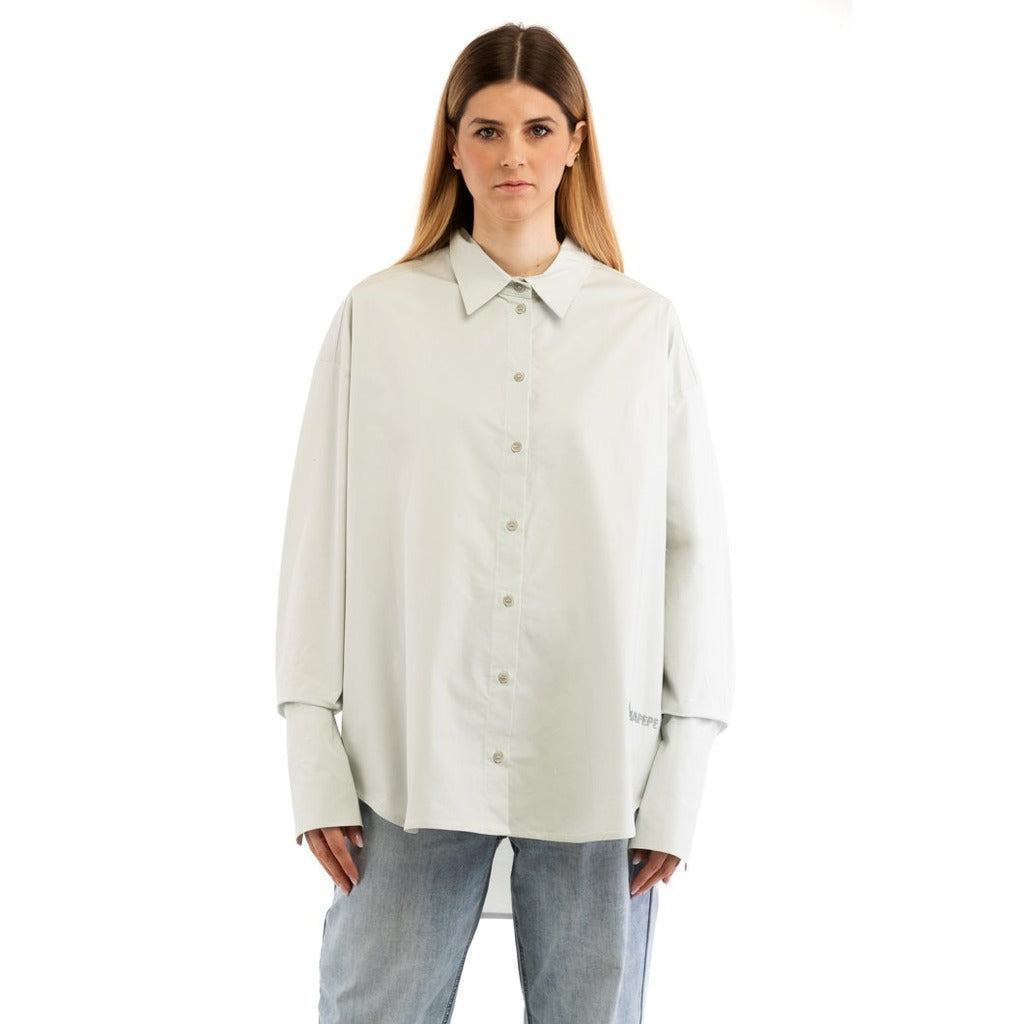 patrizia pepe - camicia metal grey