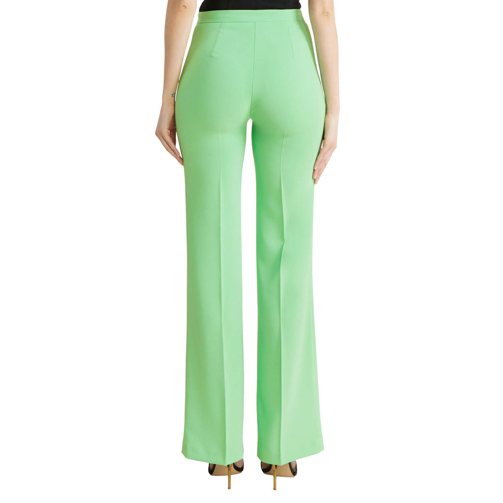 pinko - pantaloni hulka verdi
