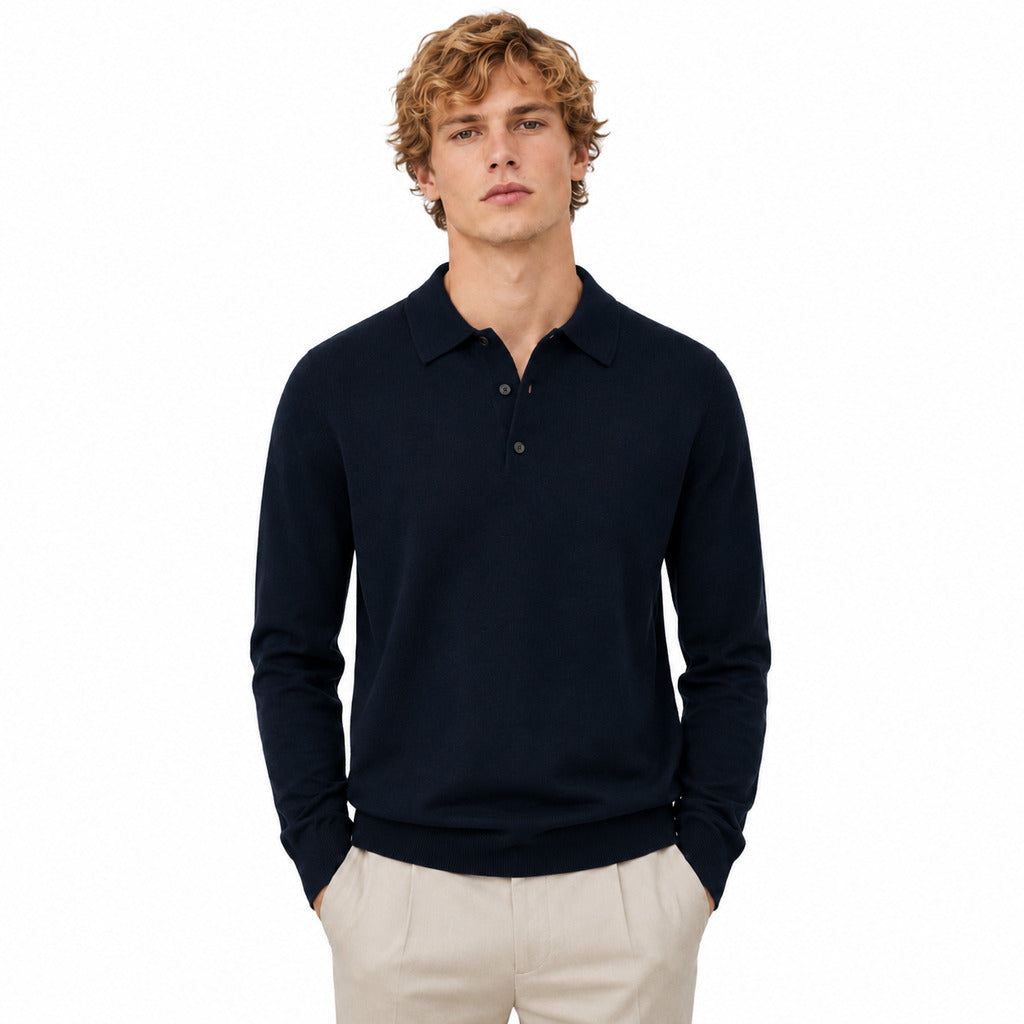 alpha studio - polo seta e cashmere