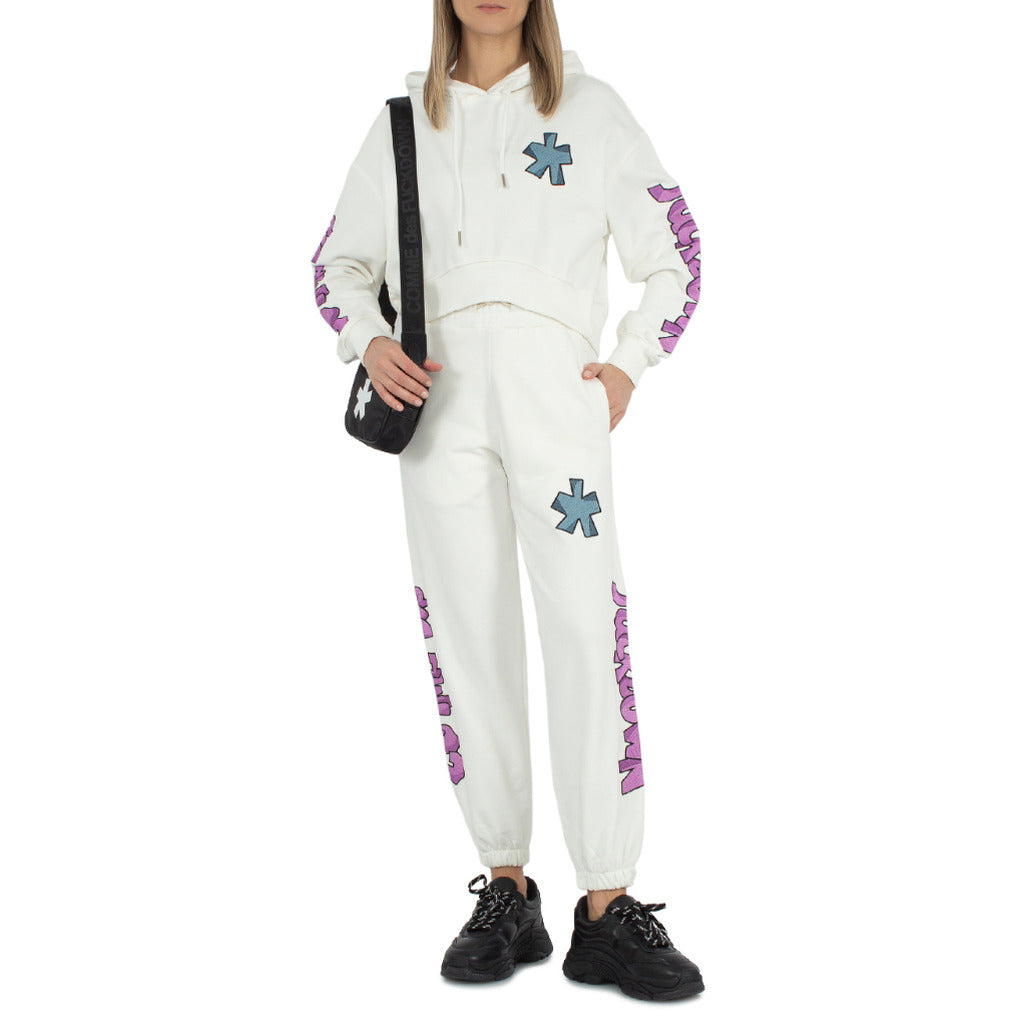 comme des fuckdown - pantaloni felpa ricamo