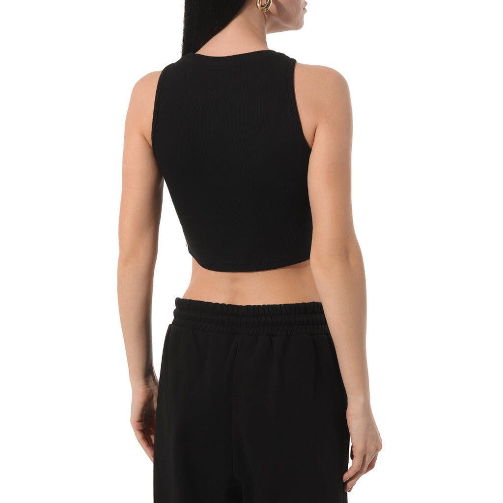 comme des fuckdown - top crop in costina nero