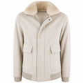 loro piana tessuto - bomber coat beige