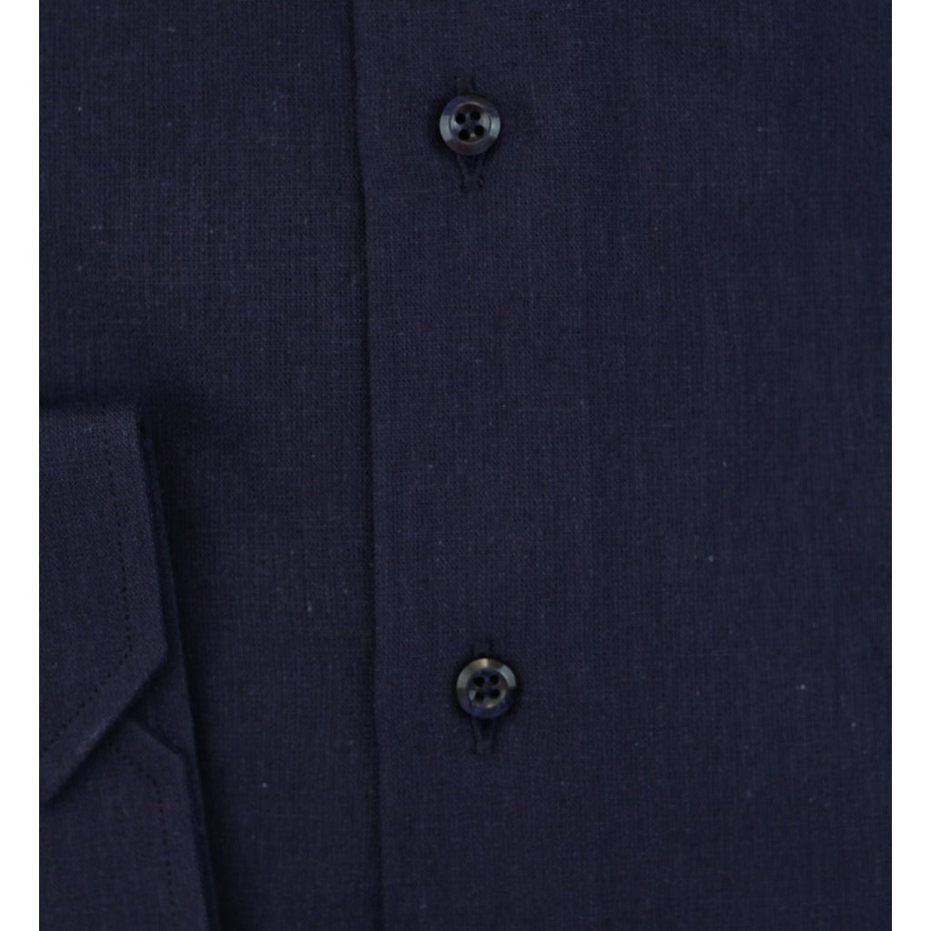 bagutta - camicia collo gani navy