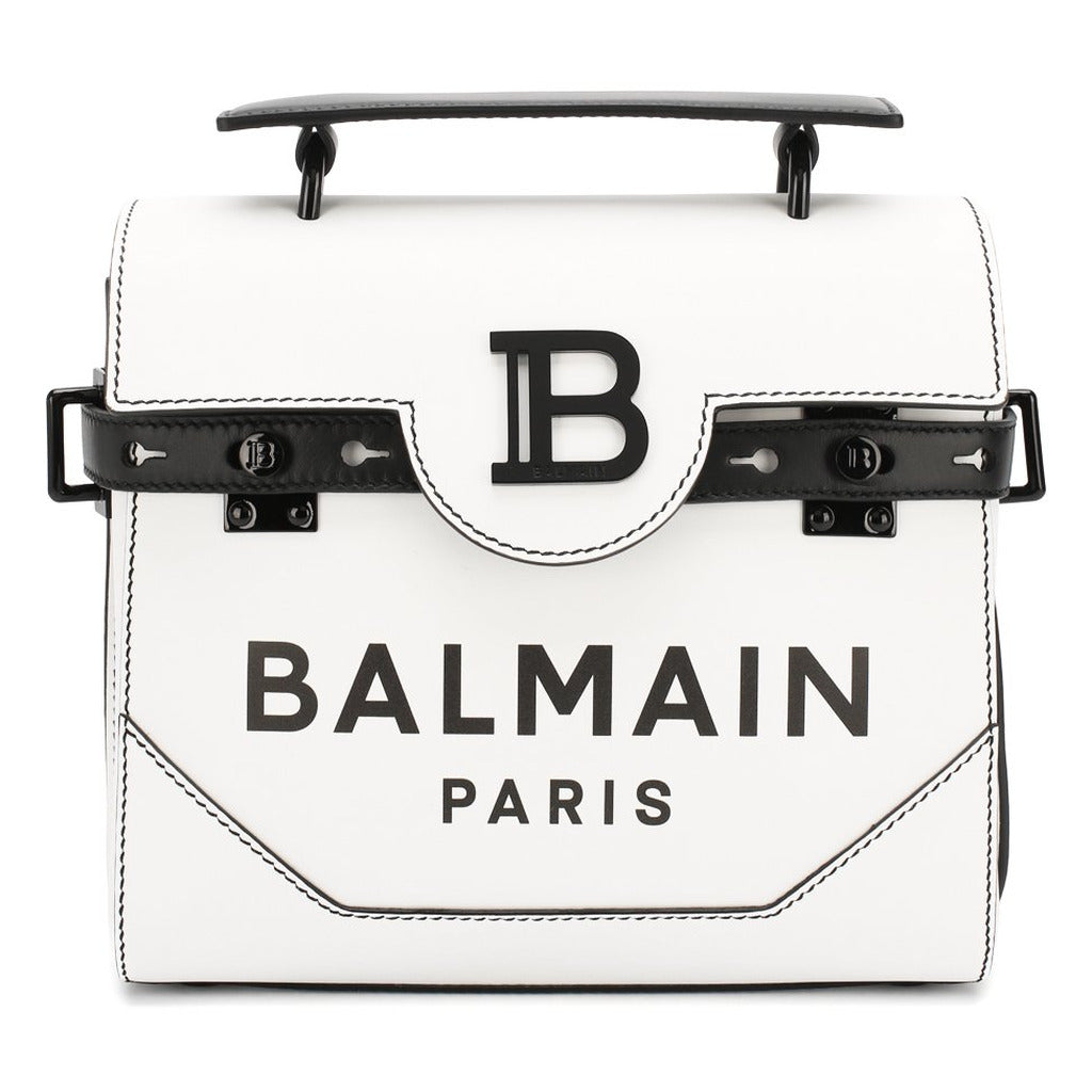 balmain - bb logo flap over shoulder bag