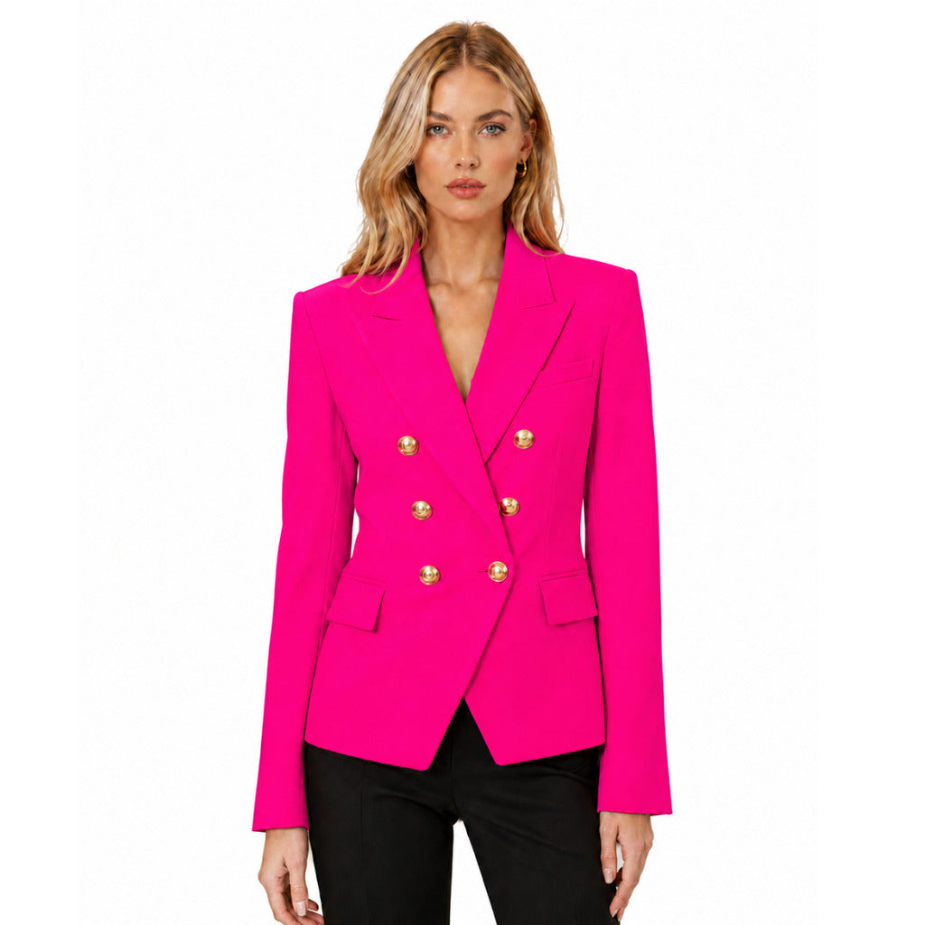 balmain - giacca doppiopetto fucsia