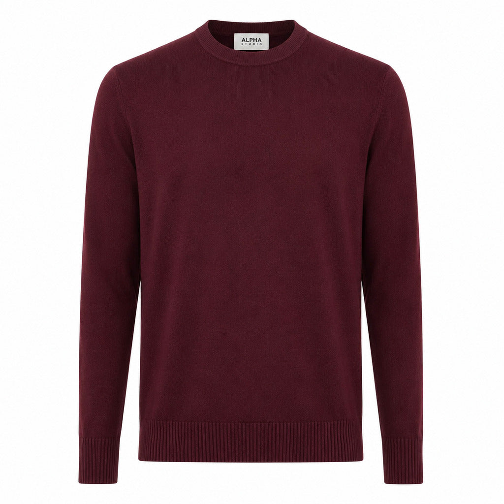 alpha studio - Maglia girocollo lana merino