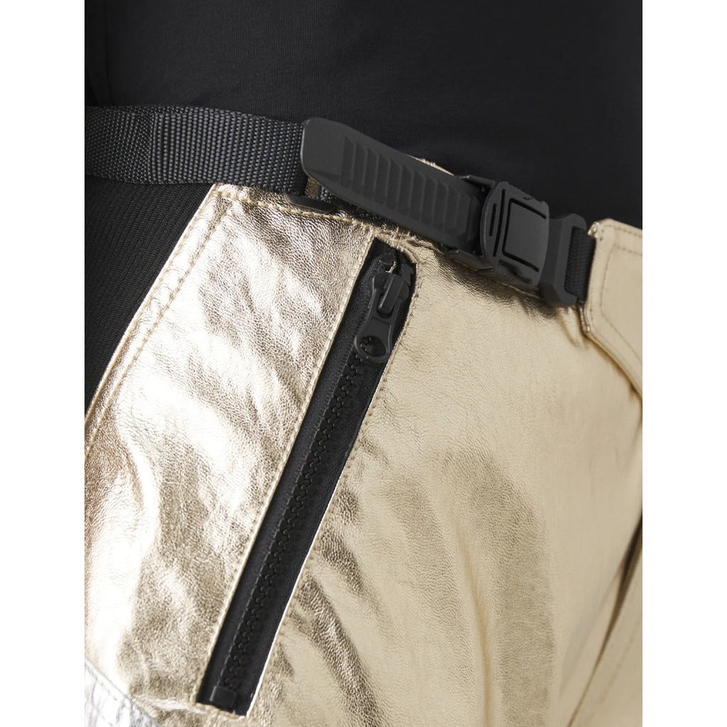 pinko - pantaloni prometeo gold silver