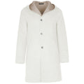 loro piana tessuto - cappotto capolavoro bianco