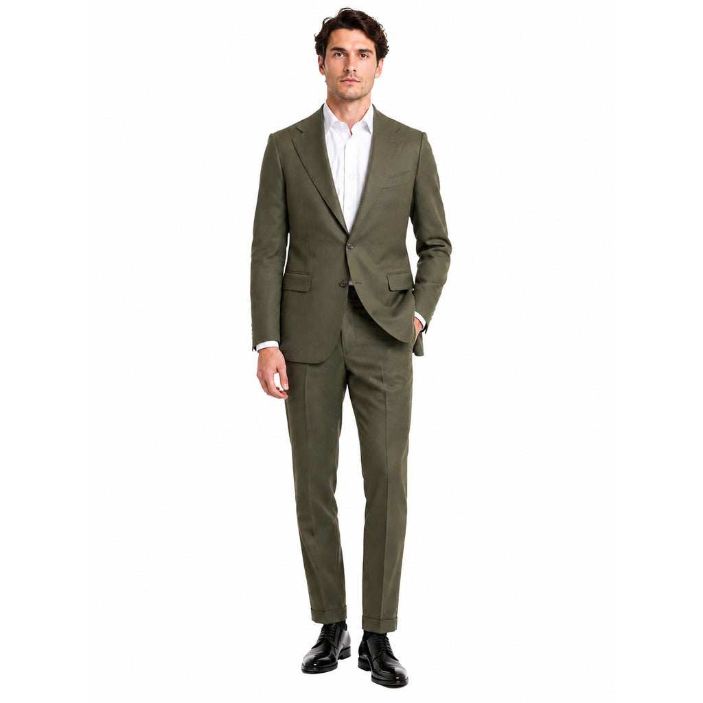 ermenegildo zegna tessuto - Completo lana verde army