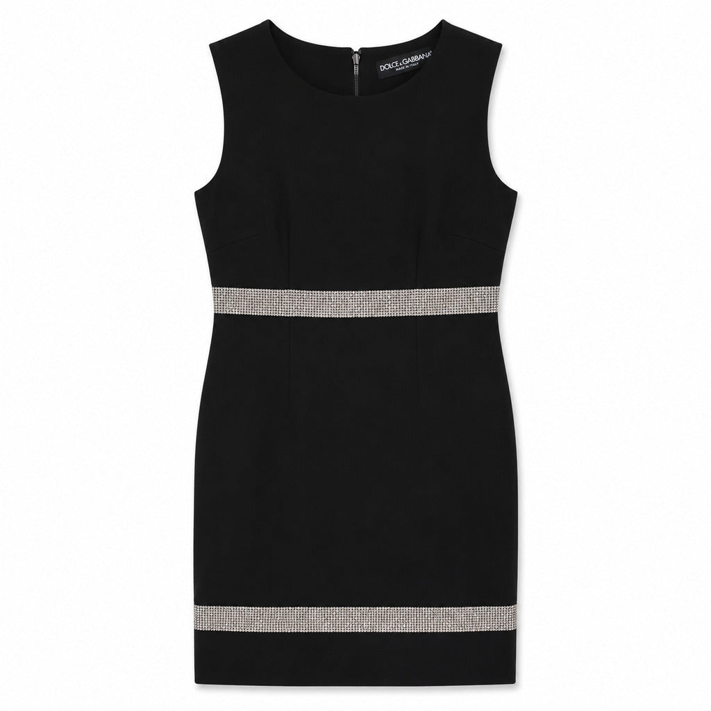 dolce & gabbana - Abito smanicato con cristalli