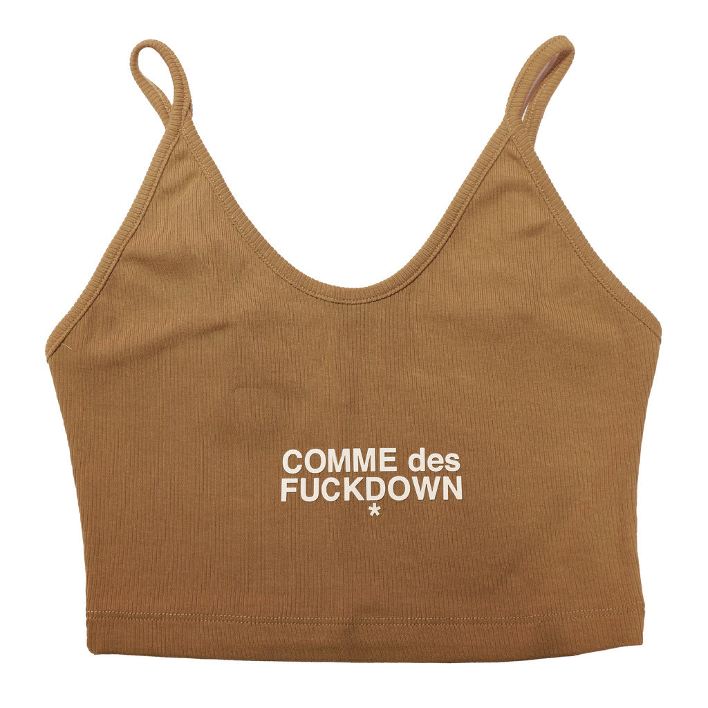 comme des fuckdown - top crop in costina