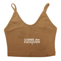 comme des fuckdown - top crop in costina