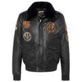 schott nyc - giacca badge black pilot