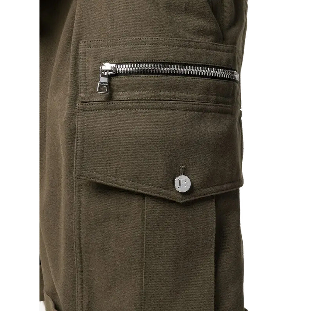 balmain - shorts cargo verdi