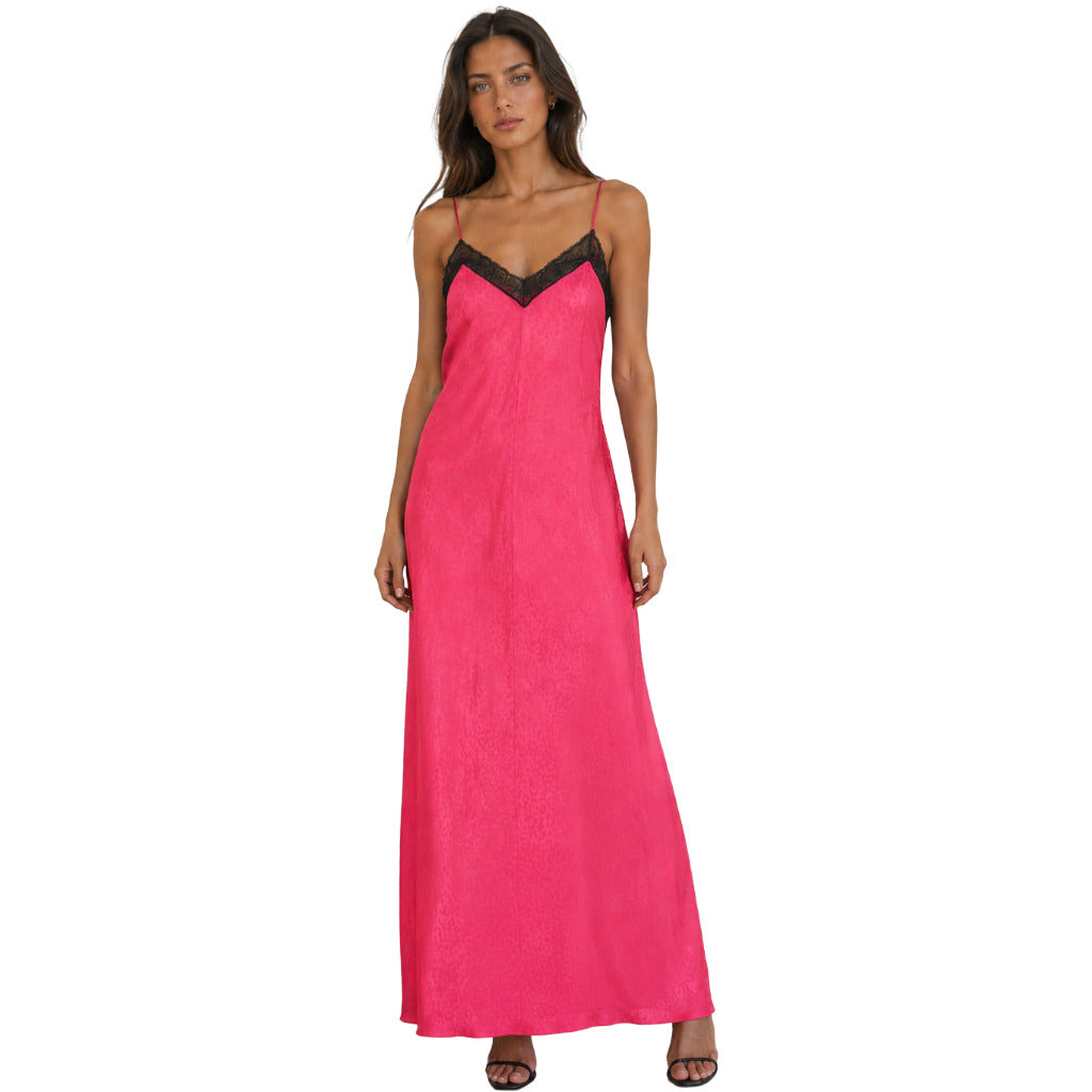 patrizia pepe - abito animalier fucsia