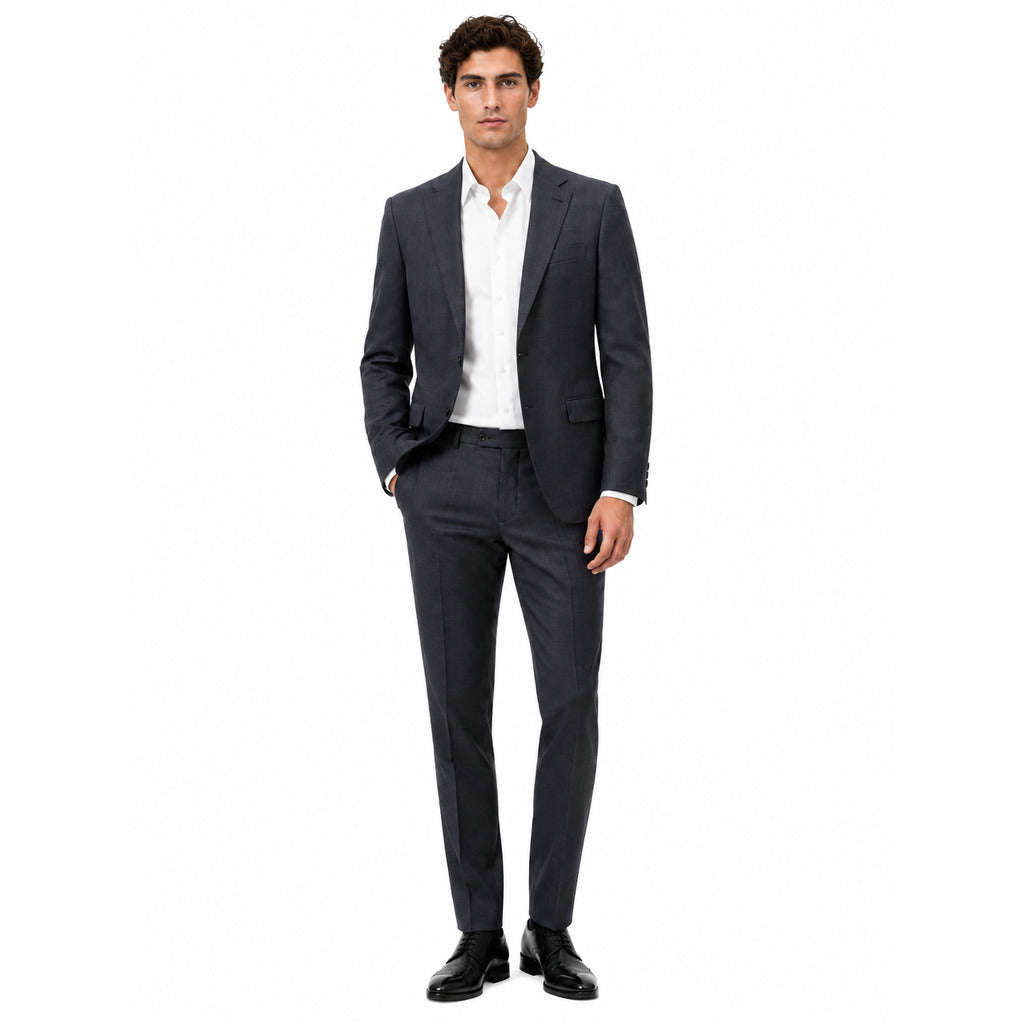 ermenegildo zegna tessuto - Completo lana blu principe di galles