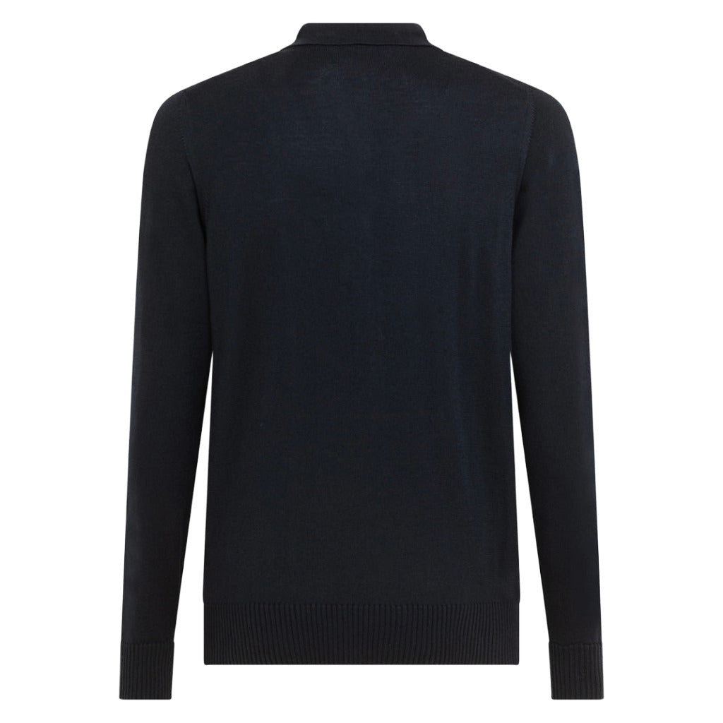 alpha studio - polo slim a maniche lunghe