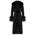 loro piana tessuto - cappotto pelliccia