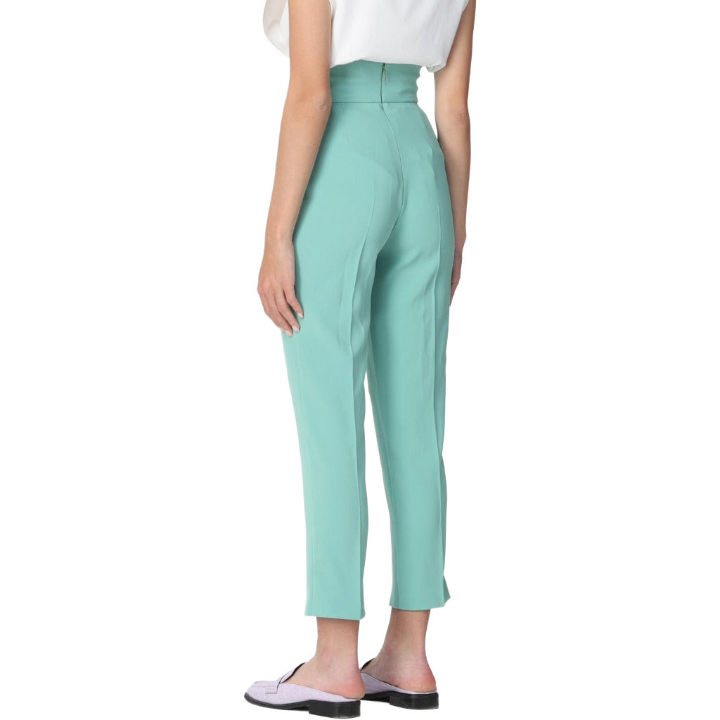 pinko - pantaloni natalia verde