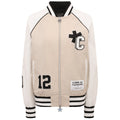 comme des fuckdown - bomber all-zip beige
