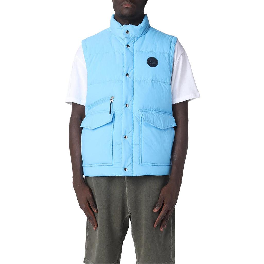 woolrich - gilet piumino azzurro