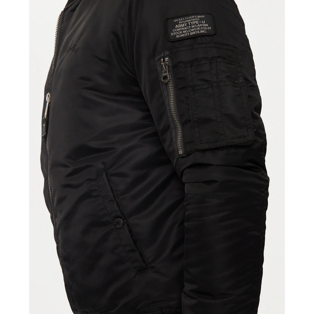 schott nyc - airforce jacket black