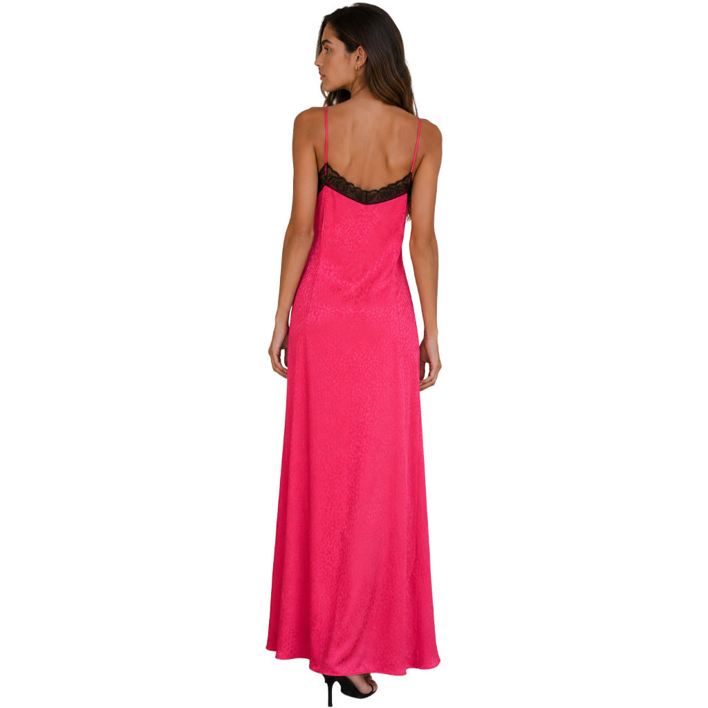 patrizia pepe - abito animalier fucsia