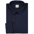 bagutta - camicia collo gani navy