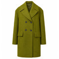 alpha studio - cappotto doppiopetto corto lana