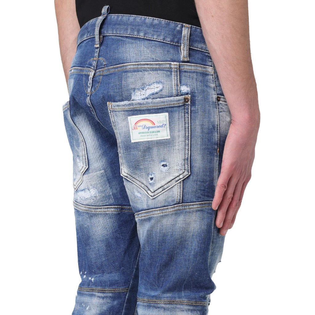 dsquared2 - denim tidy biker jeans