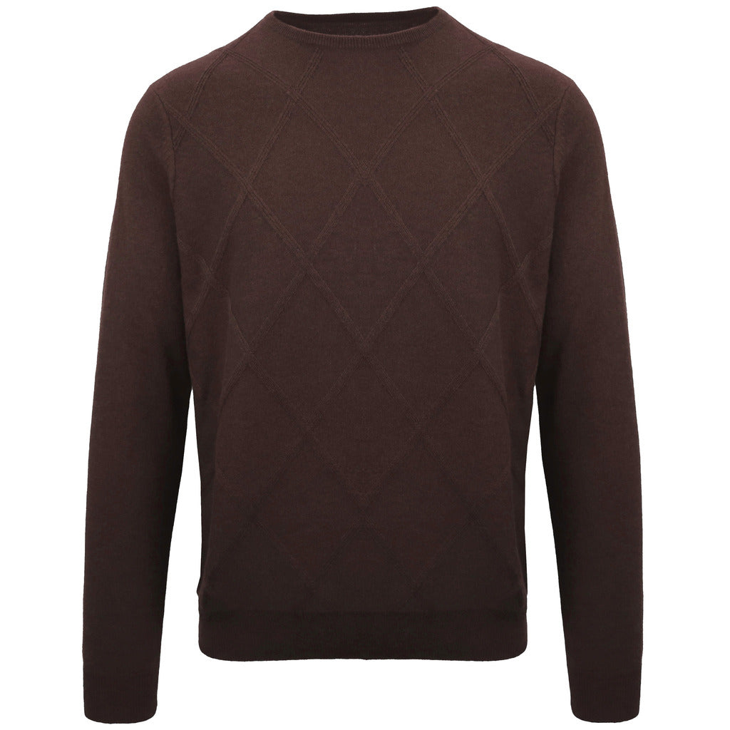 malo - girocollo cashmere moro