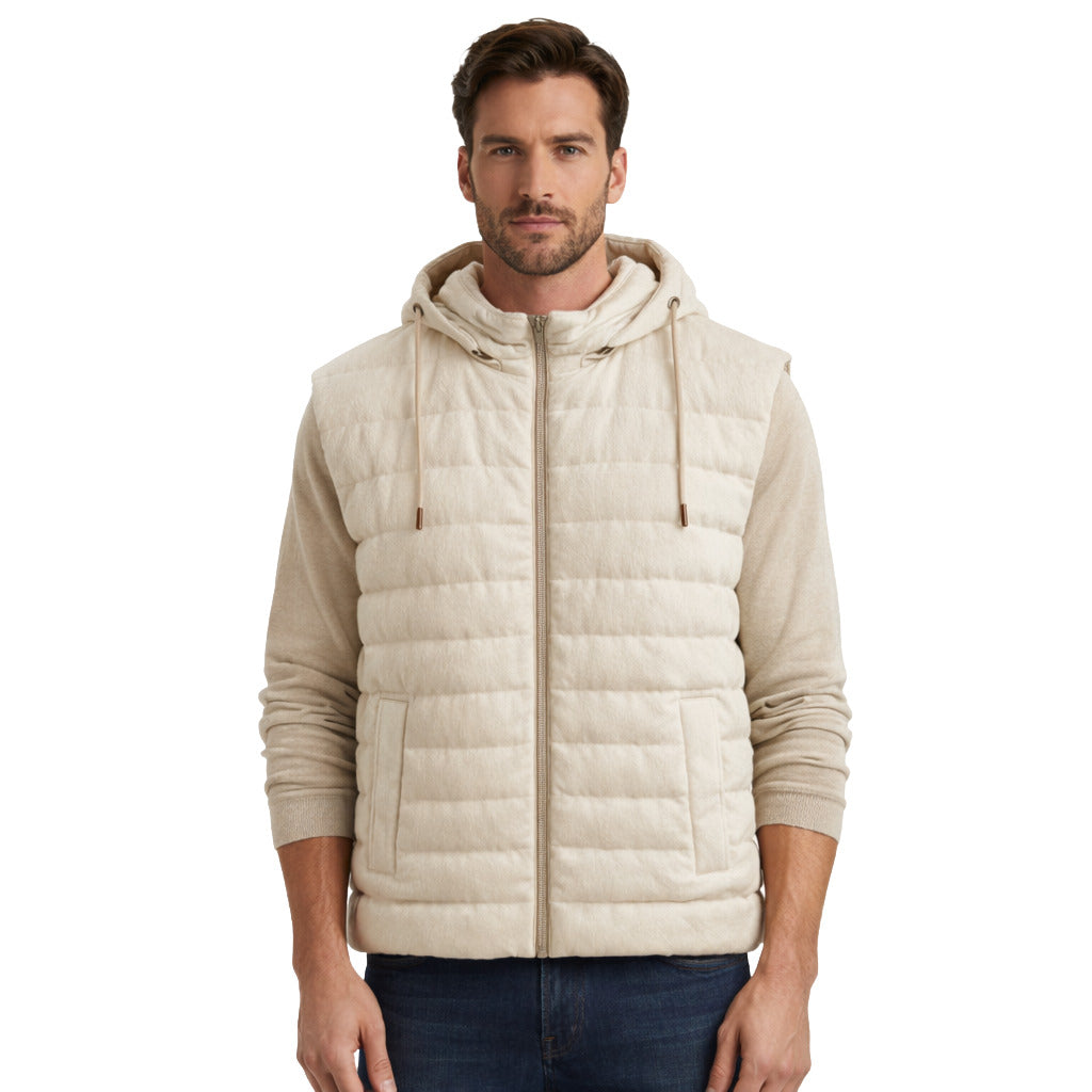 herno - Gilet trapuntato bianco