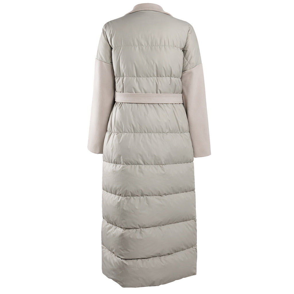 loro piana tessuto - cappotto lungo trapuntato