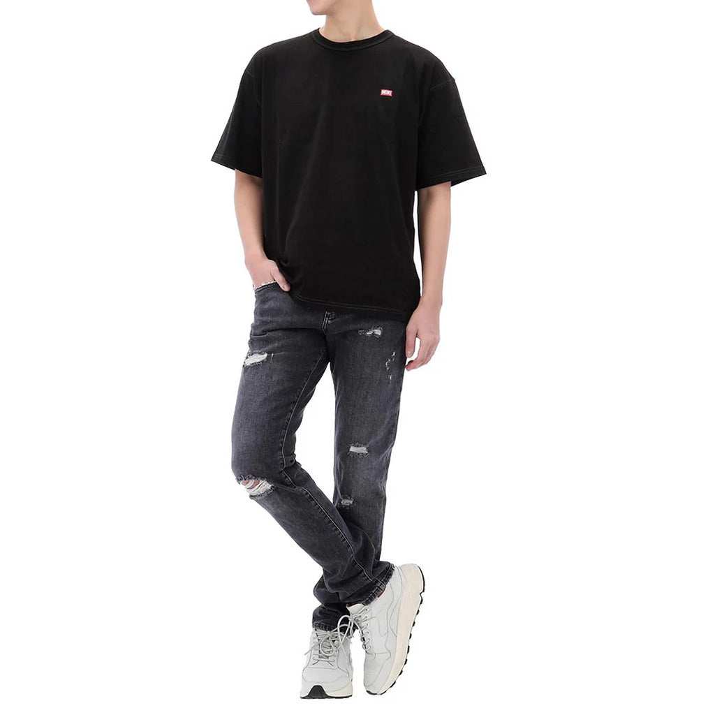 dolce & gabbana - lucky chance logo distressed denim