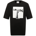 diego venturino - t-shirt nera stampa