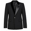 balmain - giacca asimmetrica rever velluto