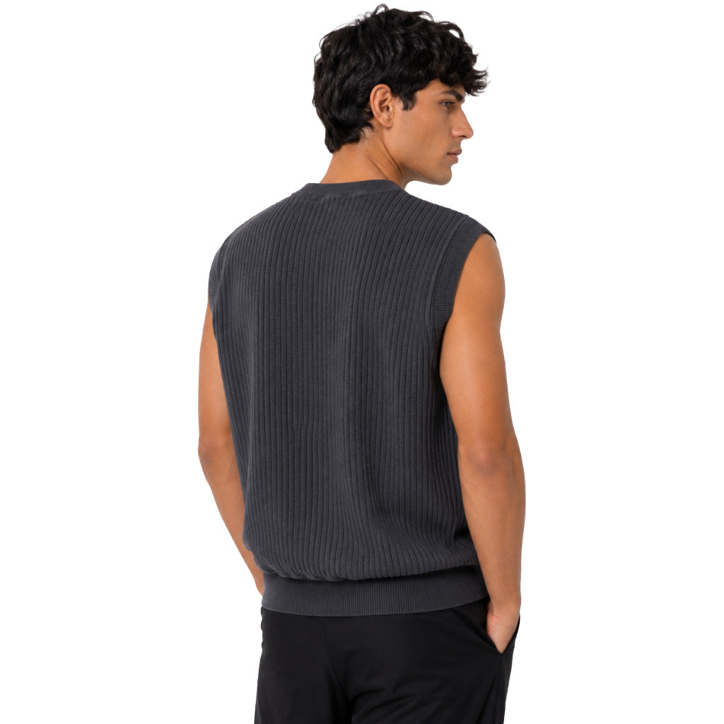 dolce & gabbana - gilet a coste blu