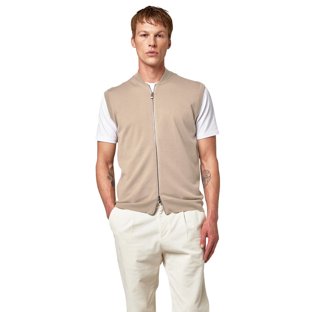 alpha studio - gilet bomber zip