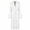 loro piana tessuto - cappotto pelliccia