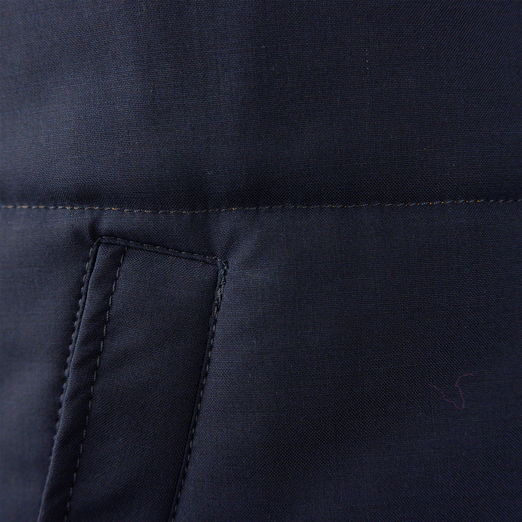 loro piana tessuto - gilet lana blu