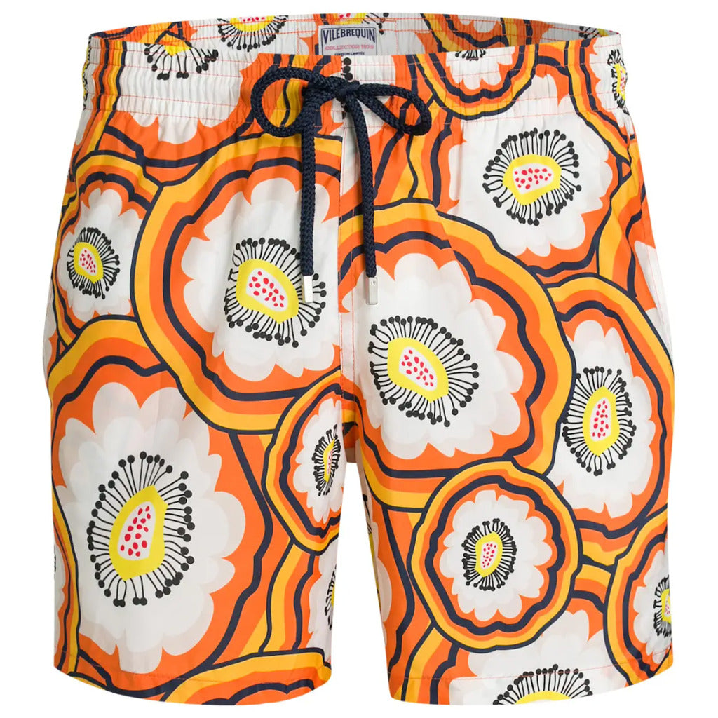 vilebrequin - Swim shorts orange flowers