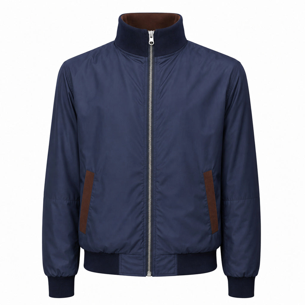 emilio romanelli - bomber reversibile marrone