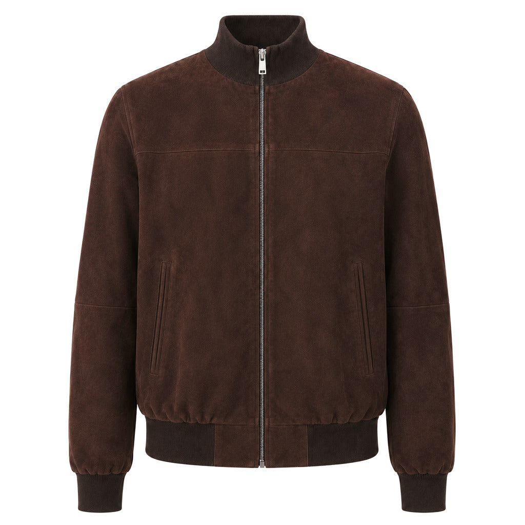 emilio romanelli - bomber reversibile marrone