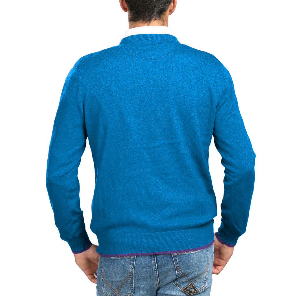 la martina - man sweater crewneck lambscot