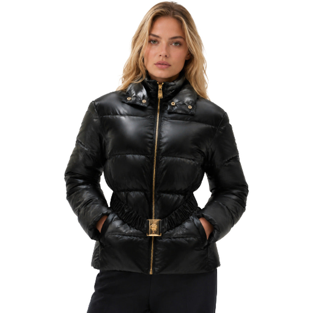 versace - piumino trapuntato con cintura